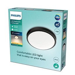 Obrázek pro produkt DORIS SVÍTIDLO STROPNÍ LED 17W 1500lm 2700K IP44, černá - PHILIPS (929002665101)