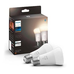 Obrázek pro produkt Hue Bluetooth 2x žárovka LED E27 A60 9,5W 1055lm 2700K - PHILIPS (929002469205)