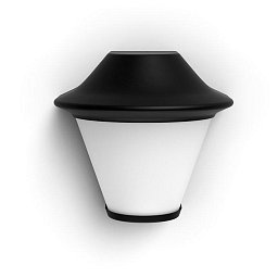 Obrázek pro produkt Serres SVÍTIDLO VENKOVNÍ NÁSTĚNNÉ E27 ma. 42W, IP44, černá - PHILIPS (915005554201)