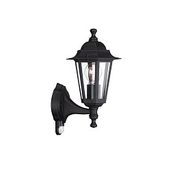 Obrázek pro produkt PEKING SVÍTIDLO VENKOVNÍ NÁSTĚNNÉ s čidlem E27 max. 60W, IP44, černá - PHILIPS (915006002701)