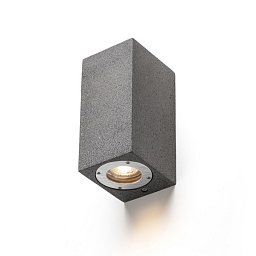 Obrázek pro produkt KANE II nástěnná beton/dekor tmavý granit 230V LED GU10 5W IP65 - RED - DESIGN RENDL