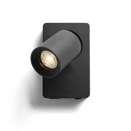 Obrázek pro produkt VOLTERA USB nástěnná černá 230V GU10 50W - RED - DESIGN RENDL