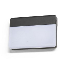 Obrázek pro produkt Svítidlo GAVIN nástěnná antracitová mléčný akryl 230V LED 13W IP65 3000K - RED - DESIGN RENDL