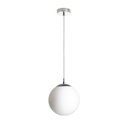 Obrázek pro produkt LUNA 25 závěsná opálové sklo/chrom 230V LED E27 15W - RED - DESIGN RENDL