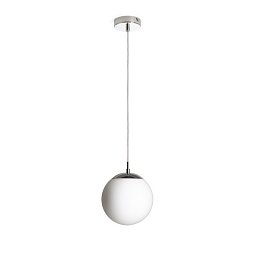 Obrázek pro produkt LUNA 20 závěsná opálové sklo/chrom 230V LED E27 15W - RED - DESIGN RENDL