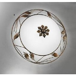 Obrázek pro produkt Stropní svítidlo 2x60W E27 antik/sklo, průměr 40cm - ORION