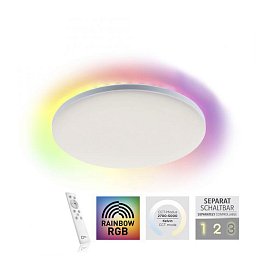 Obrázek pro produkt Stropní svítidlo CONRAD LED 24W 2700-5000K + LED 3W RGB bílé - LEUCHTEN DIREKT / JUST LIGHT