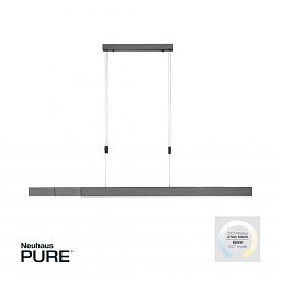 Svítidlo závěsné šedé PURE-MOTO LED 3x 13W 2700-5000K nastavitelné - PAUL NEUHAUS Obrázek pro produkt Svítidlo závěsné šedé PURE-MOTO LED 3x 13W 2700-5000K nastavitelné - PAUL NEUHAUS