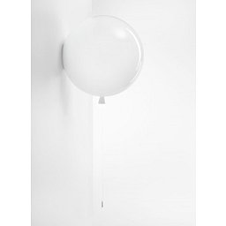 Memory, nástěnné svítidlo bílé lesklé, 1x15W E27, prům. 40cm - BROKIS A Obrázek pro produkt Memory, nástěnné svítidlo bílé lesklé, 1x15W E27, prům. 40cm - BROKIS A