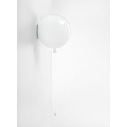 Memory, nástěnné svítidlo bílé lesklé, 1x15W E27, prům. 30cm - BROKIS A Obrázek pro produkt Memory, nástěnné svítidlo bílé lesklé, 1x15W E27, prům. 30cm - BROKIS A