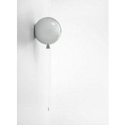 Memory, nástěnné svítidlo šedé lesklé, 1x15W E27, prům. 25cm - BROKIS B Obrázek pro produkt Memory, nástěnné svítidlo šedé lesklé, 1x15W E27, prům. 25cm - BROKIS B