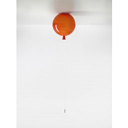 Memory, stropní svítidlo oranžové lesklé, 1x15W E27, prům. 25cm Povrch montury: Fe - chromát, Koncovka: Spínač osvětlení- BROKIS C Obrázek pro produkt Memory, stropní svítidlo oranžové lesklé, 1x15W E27, prům. 25cm Povrch montury: Fe - chromát, Koncovka: Spínač osvětlení- BROKIS C