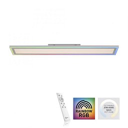 Obrázek pro produkt EDGING LED stropní svítidlo 100x18cm, bílá, ploché, Rainbow RGB RGB+2700-6000K - LEUCHTEN DIREKT / JUST LIGHT