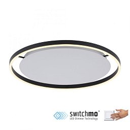 Obrázek pro produkt RITUS LED stropní svítidlo antracit, kruhové, pr.60cm, stmívatelné, Switchmo, teplá bílá krokově stmívatelné 3000K - LEUCHTEN DIREKT / JUST LIGHT
