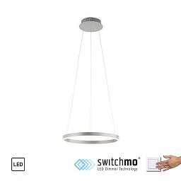 Obrázek pro produkt RITUS LED závěsné svítidlo hliník kruhové, pr.40cm, stmívatelné, Switchmo, teplá bílá krokově stmívatelné 3000K - LEUCHTEN DIREKT / JUST LIGHT
