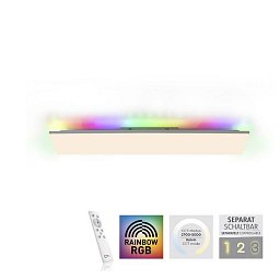 Obrázek pro produkt CONRAD LED stropní svítidlo 100,5x25,5cm, bílé, hranaté, RGB+CCT, stmívatelné, panel RGB+2700-5000K - LEUCHTEN DIREKT / JUST LIGHT