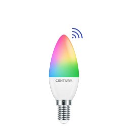 LED CANDLE SMART WIFI 6W E14 CCT RGB/2700-6500K 180d DIM Tuya WiFi - CENTURY Obrázek pro produkt LED CANDLE SMART WIFI 6W E14 CCT RGB/2700-6500K 180d DIM Tuya WiFi - CENTURY
