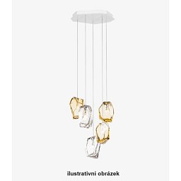 Závěsné svítidlo Crystal Rock Custom 5 - LASVIT Obrázek pro produkt Závěsné svítidlo Crystal Rock Custom 5 - LASVIT