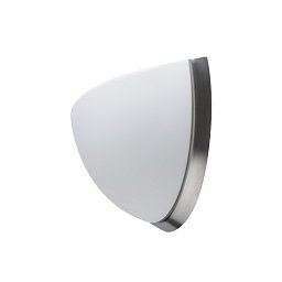 Obrázek pro produkt NELA DL2 nástěnné skleněné svítidlo kartáčovaná nerez / bílá IP43 3000 K 13W LED - OSMONT