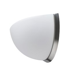 Obrázek pro produkt NELA DL3 nástěnné skleněné svítidlo kartáčovaná nerez / bílá IP43 3000 K 13W LED - OSMONT