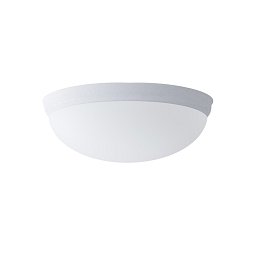 Obrázek pro produkt ALMA D1 stropní/nástěnné skleněné svítidlo stříbrná / bílá IP41 25W E27 - OSMONT