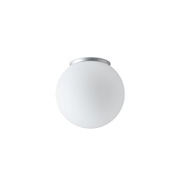 Obrázek pro produkt STYX 2 stropní/nástěnné skleněné svítidlo stříbrná / bílá IP65 25W E27 - OSMONT