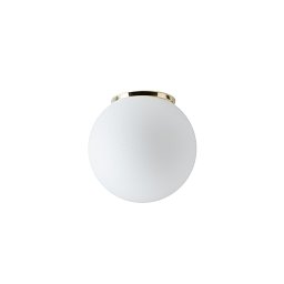 Obrázek pro produkt STYX 2 stropní/nástěnné skleněné svítidlo mosaz / bílá IP65 25W E27 - OSMONT
