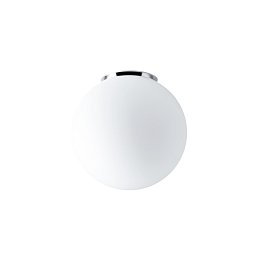 Obrázek pro produkt STYX 3 stropní/nástěnné skleněné svítidlo chrom / bílá IP65 25W E27 - OSMONT