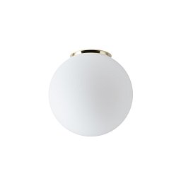 Obrázek pro produkt STYX 3 stropní/nástěnné skleněné svítidlo mosaz / bílá IP65 25W E27 - OSMONT