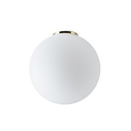 Obrázek pro produkt STYX 4 stropní skleněné svítidlo mosaz / bílá IP65 40W E27 - OSMONT