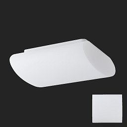Obrázek pro produkt ALTAIR 1 stropní/nástěnné skleněné svítidlo bílá IP41 3000 K 20W LED nouzové kombinované 3 h (původní kód OS 59312) - OSMONT