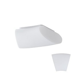 Obrázek pro produkt ALTAIR 2 stropní/nástěnné skleněné svítidlo bílá IP41 2x25W E27 - OSMONT