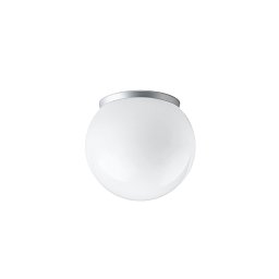 Obrázek pro produkt SKAT 1 stropní/nástěnné plastové svítidlo stříbrná / bílá IP65 25W E27 - OSMONT