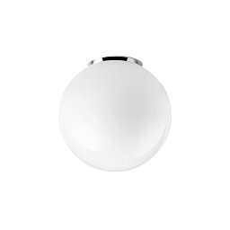 Obrázek pro produkt SKAT 2 stropní/nástěnné plastové svítidlo chrom / bílá IP65 25W E27 - OSMONT