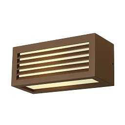 Obrázek pro produkt Venkovní svítidlo BOX-L E27 nástěnná barva rzi 230V E27 18W IP44 - BIG WHITE (SLV)