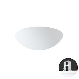 Obrázek pro produkt AURA V8 stropní/nástěnné skleněné polovestavné svítidlo bílá IP44 3000 K 13W LED HF - OSMONT