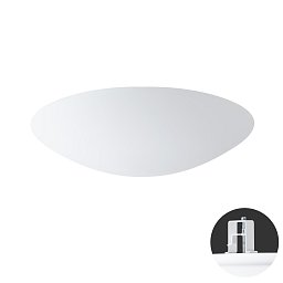 Obrázek pro produkt AURA V9 stropní/nástěnné skleněné polovestavné svítidlo bílá IP44 3000 K 35W LED - OSMONT