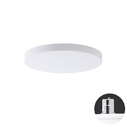 Obrázek pro produkt CARINA V1 stropní/nástěnné skleněné polovestavné svítidlo bílá IP44 3000 K 24W LED DALI (původní kód OS 67102) - OSMONT