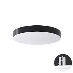Obrázek pro produkt DELIA CV2 stropní/nástěnné plastové polovestavné svítidlo bílá / bílo - černá IP44 3000 K 27W LED DALI (původní kód OS 69332) - OSMONT