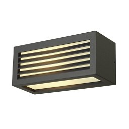 Venkovní svítidlo BOX-L E27 nástěnná antracit 230V E27 18W IP44 - BIG WHITE (SLV) Obrázek pro produkt Venkovní svítidlo BOX-L E27 nástěnná antracit 230V E27 18W IP44 - BIG WHITE (SLV)