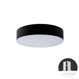 Obrázek pro produkt ERIS CV4 stropní/nástěnné skleněné polovestavné svítidlo bílá / černá IP44 3000 K 54W LED - OSMONT