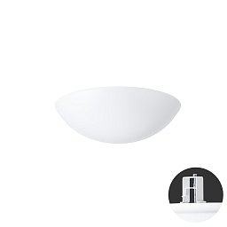 Obrázek pro produkt TITAN V1 stropní/nástěnné plastové polovestavné svítidlo bílá IP44 3000 K 18W LED HF - OSMONT