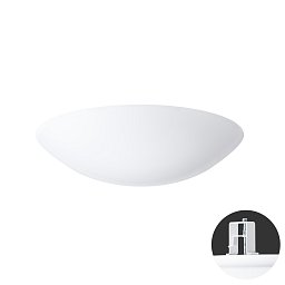 Obrázek pro produkt TITAN V3 stropní/nástěnné plastové polovestavné svítidlo bílá IP44 3000 K 35W LED HF - OSMONT