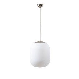 Obrázek pro produkt TANIA P1 závěsné skleněné svítidlo nerez / bílá IP40 3000 K 27W LED - OSMONT
