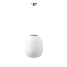 Obrázek pro produkt TANIA P1 závěsné skleněné svítidlo kartáčovaná nerez / bílá IP40 40W E27 - OSMONT