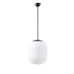 Obrázek pro produkt TANIA P1 závěsné skleněné svítidlo černá / bílá IP40 100W E27 (původní kód OS 58109) - OSMONT