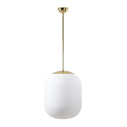 Obrázek pro produkt TANIA P2 závěsné skleněné svítidlo mosaz / bílá IP40 40W E27 - OSMONT
