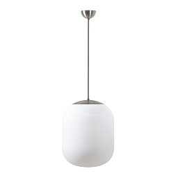 Obrázek pro produkt TANIA P2 závěsné skleněné svítidlo kartáčovaná nerez / bílá IP40 40W E27 - OSMONT