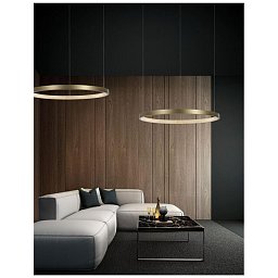 Obrázek pro produkt Závěsné svítidlo VEGAS antický mosazný hliník a akryl LED 35W 3000K IP20 - NOVA LUCE