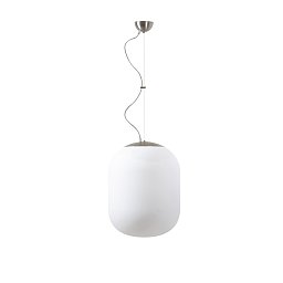 Obrázek pro produkt TANIA L1 závěsné skleněné svítidlo kartáčovaná nerez / bílá IP40 3000 K 27W LED - OSMONT